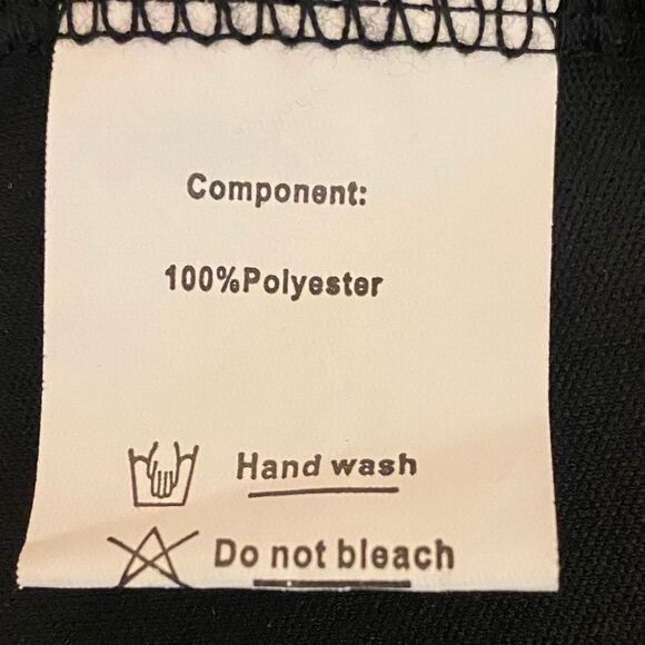 Formal Lacy Black Midi Dress Flowy Hem 3-4 Sleeve Round Neckline Womens Size 2X - Picture 7 of 8